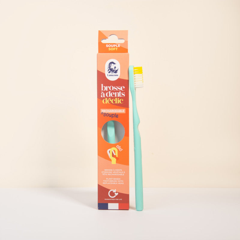 Brosse à Dents Rechargeable - Souple - Mimosa - 1 Pièce - Lamazuna