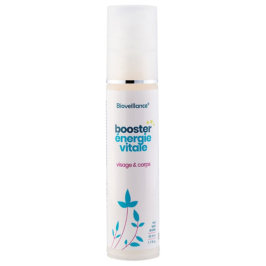 Booster Énergie Vitale Visage et Corps - Flacon Airless de 50 ml - Bio - Bioveillance