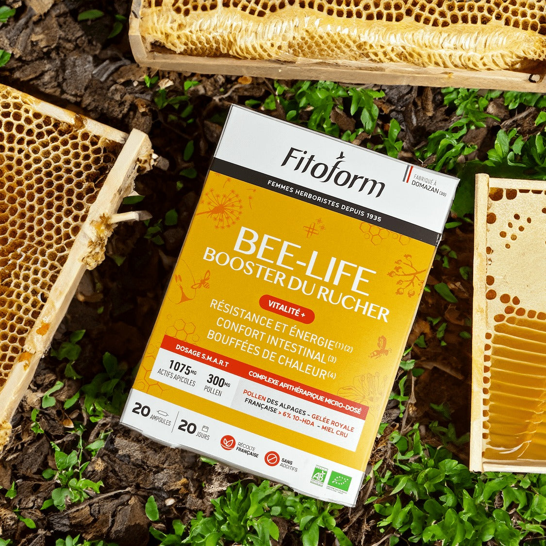 Bee-Life Booster du Rucher - 20 Ampoules de 10 ml - Bio - Fitoform