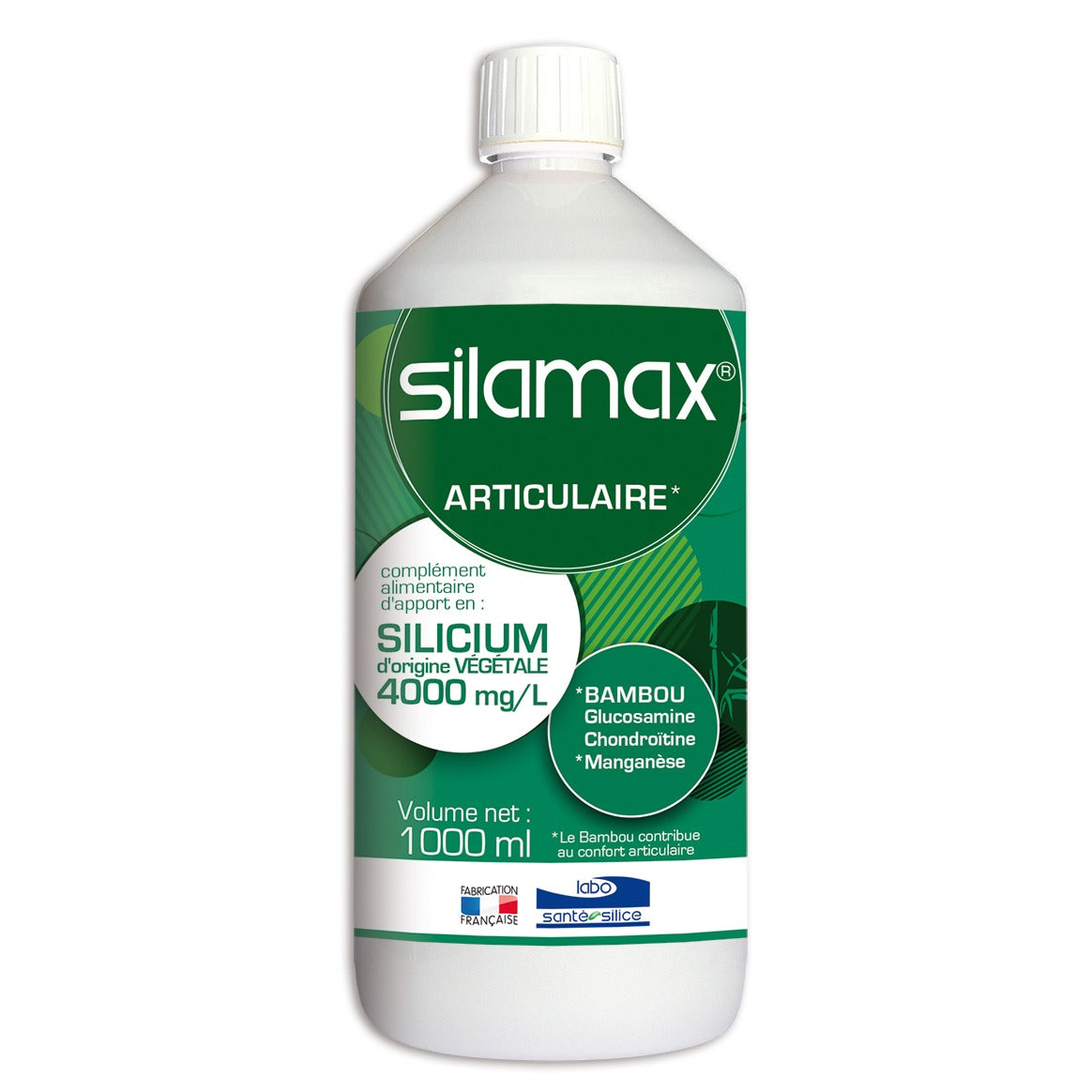 Silamax® (4000 mg/L) - Énergie Articulaire - 1 L - Labo Sante Silice