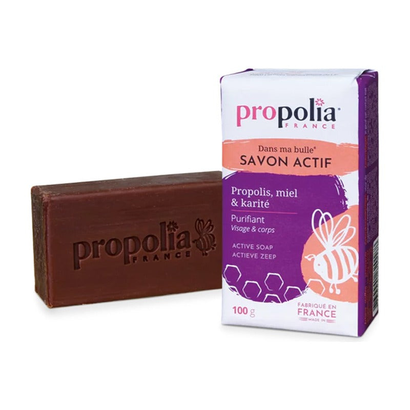 Savon Actif - Propolis, Miel & Karité - Pain 100 g - Propolia