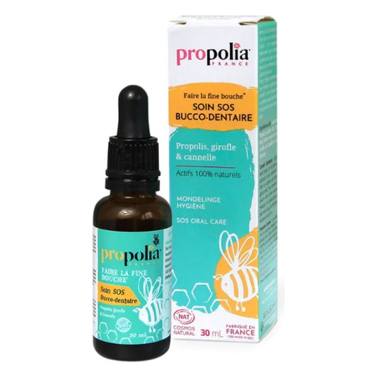 Soin S.O.S Bucco-Dentaire - Propolis, Miel, Girofle & Cannelle - 30 ml - Cosmos Natural - Propolia