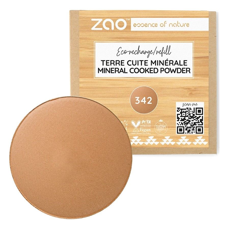 Recharge Terre Cuite Minérale - 15 g - Zao - 342 - Caramel Cuivré