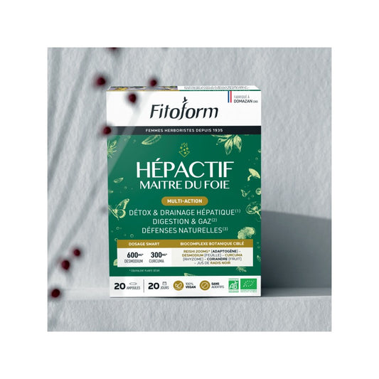 Hépactif - 20 Ampoules de 10 ml - Bio - Fitoform