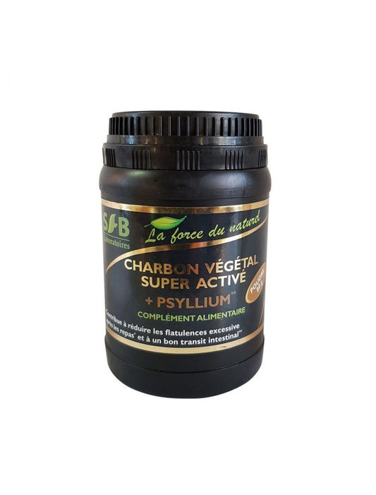 Charbon Végétal Super Activé Psyllium - 80 g - SFB Laboratoires