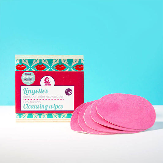Coffret de Lingettes Démaquillantes Lavables - Roses - Lot de 10 - Lamazuna