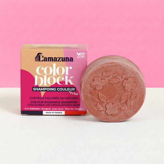 Shampooing Solide Cheveux Colorés - Color Block - 70 ml - Lamazuna