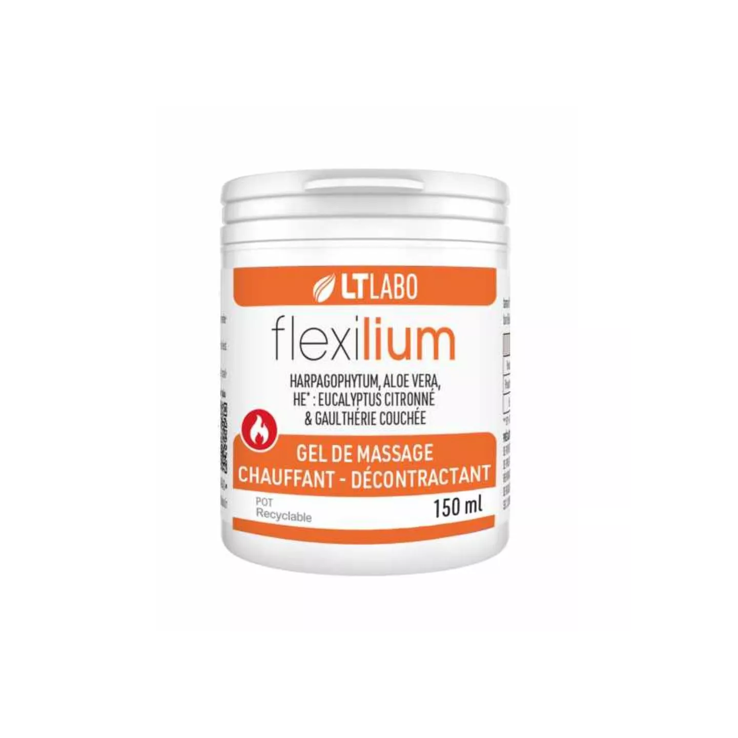 Flexilium Gel Chauffant - Pot de 150 ml - LT Laboratoire