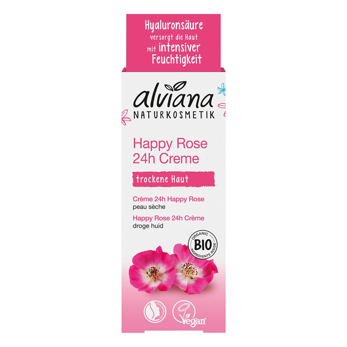 Crème 24h Happy Rose - 50 ml - Alviana