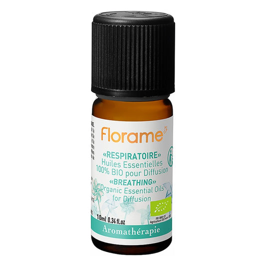 Mélange Huiles Essentielles - Bio - Respiratoire - 10 ml - Florame