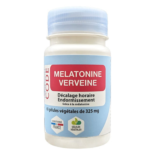 Mélatonine Verveine - 60 Gélules Végétales - Laboratoire Code