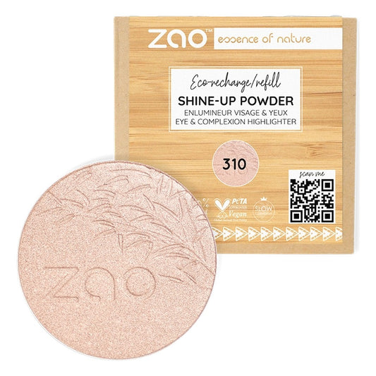 Recharge Shine-Up Powder 310 - Champagne Rosé - 9 g - Zao
