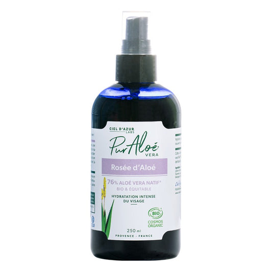 Rosée d'Aloé - Flacon Spray de 250 ml - Cosmos Organic - Pur'Aloe