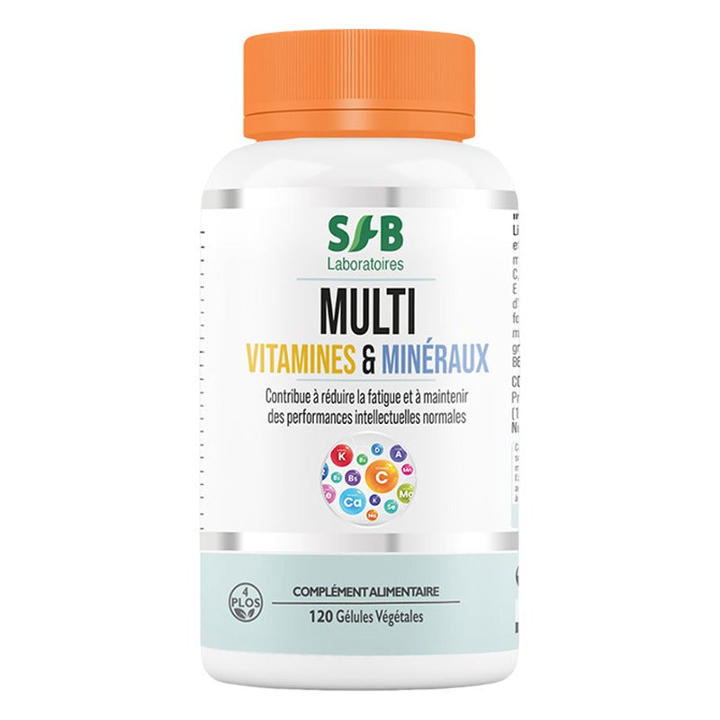 Complexe Vitamines et Mineraux - 120 gélules - SFB Laboratoires