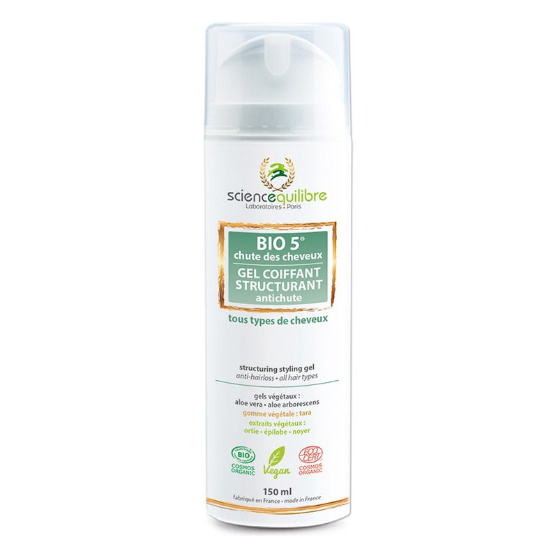 BIO 5® Gel Coiffant Structurant - Tube Airless 150 ml - Science et Equilibre