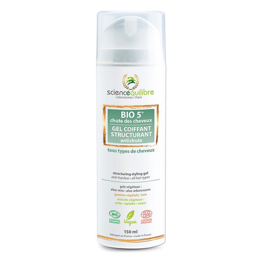 BIO 5® Gel Coiffant Structurant - Tube Airless 150 ml - Science et Equilibre
