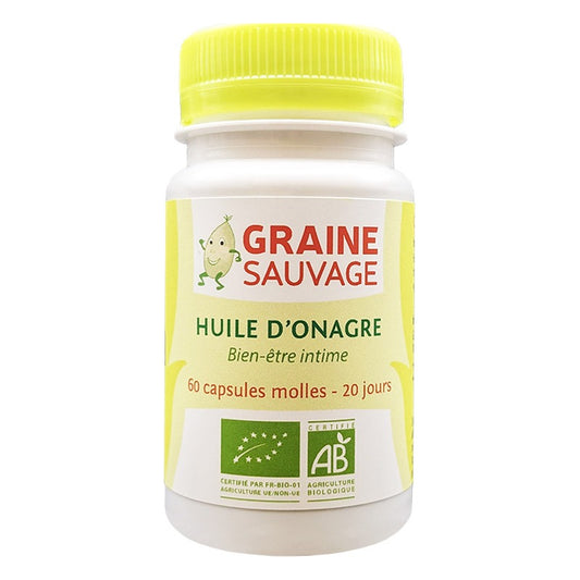 Huile d'Onagre - 60 Capsules Molles - Bio - Graine Sauvage