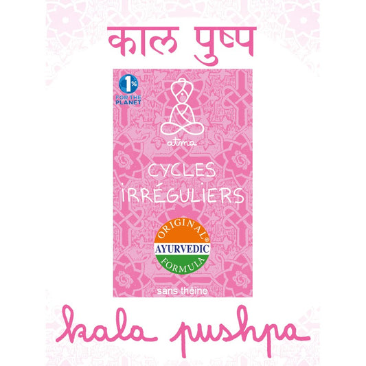 Infusion Kala Pushpa - Règles Faibles - Cycles Irréguliers - 20 Sachets - Bio - Atma