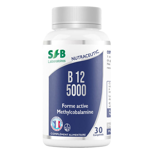 Vitamines B12 5000 µg - 30 comprimés - SFB Laboratoires