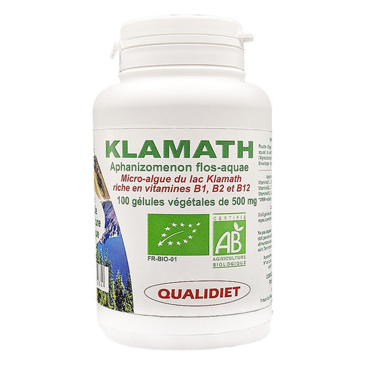 Algue AFA Klamath 500 mg - 100 Gélules - Bio - Vital Osmose