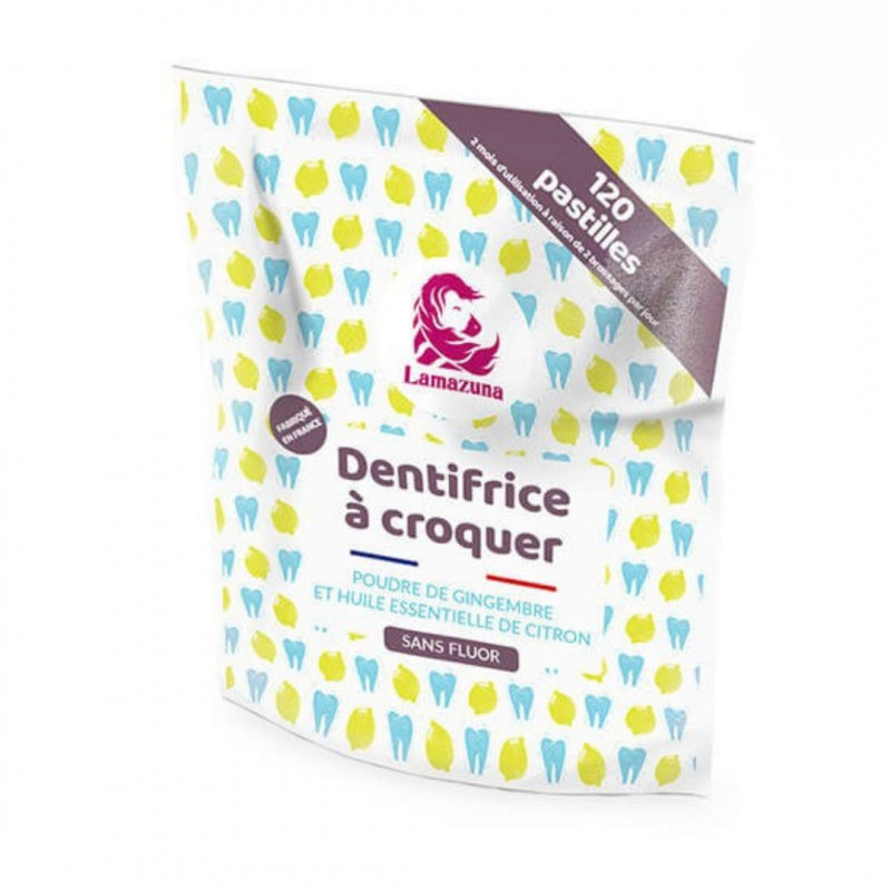 Dentifrice à Croquer - Gingembre Citron - Lamazuna