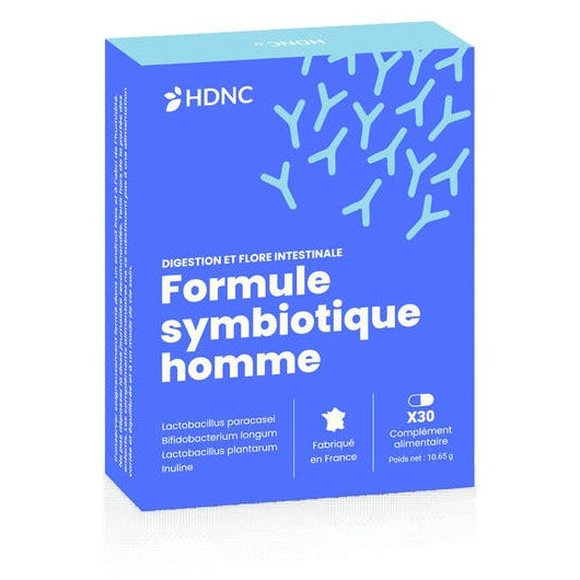Formule Symbiotique Homme - 30 Gélules Végétales Gastro-Résistantes - HDNC