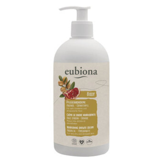 Crème de Douche Nourrissante - Huile d'Argan et Grenade - 500 ml - Eubiona