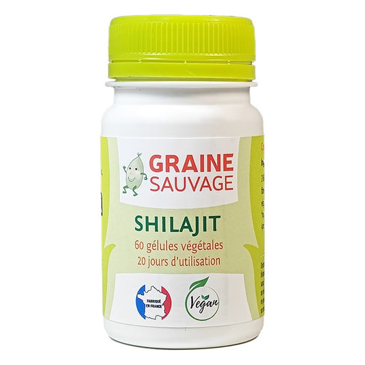 Shilajit (Extrait) en Gélules - 60 Gélules Végétales - Graine Sauvage