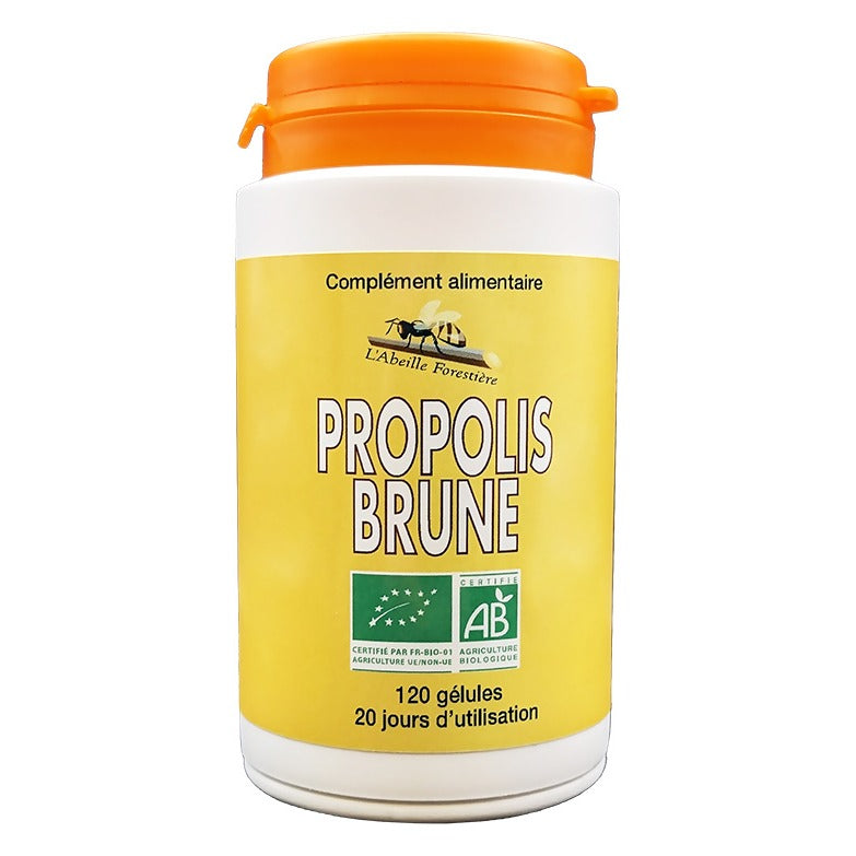 Propolis Brune - 120 Gélules - Bio - Abeille Forestiere