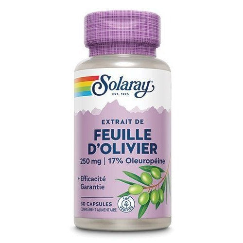 Feuille d'Olivier - 250 mg - 30 Gélules - Solaray