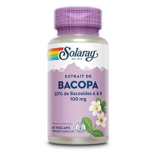 Bacopa - 100 mg - 60 Gélules Végétales - Solaray