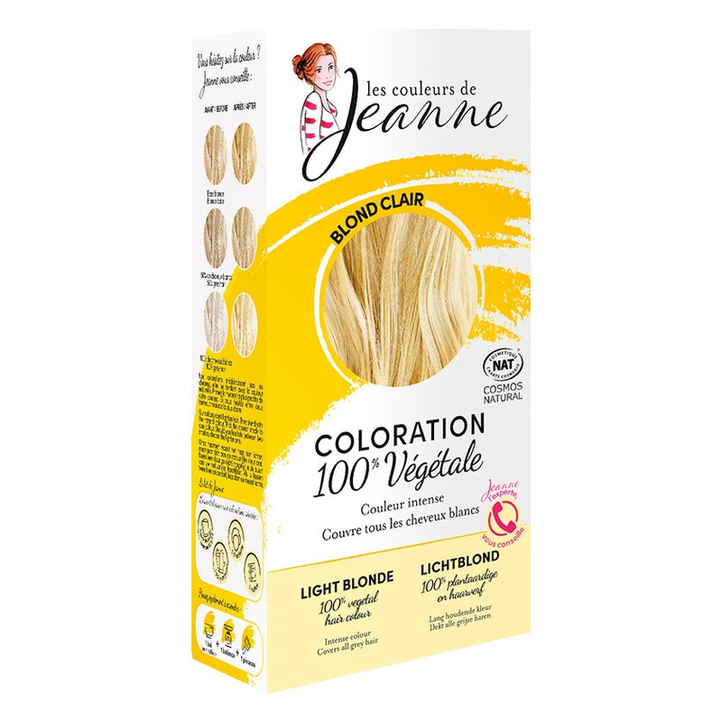 Coloration Végétale - 2 x 50 g - Les Couleurs de Jeanne - Blond Clair