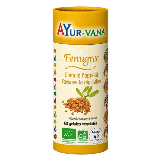 Fenugrec - 60 Gélules Végétales - Bio - Ayur-Vana