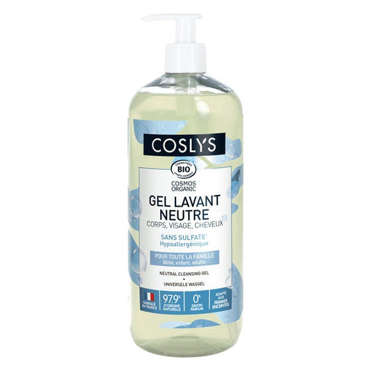 Gel Lavant Neutre - 1 L - Cosmos Organic - Coslys