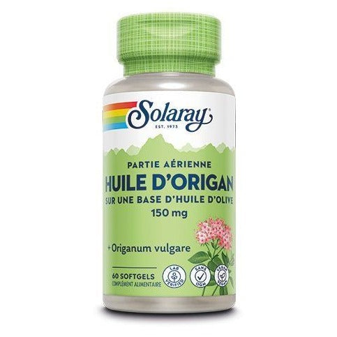 Huile d'Origan - 150 mg - 60 Capsules Molles - Solaray
