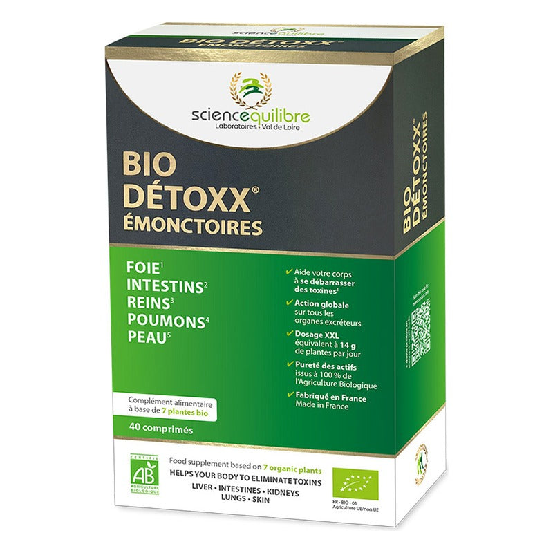BIO DÉTOXX® Émonctoires - Étui de 40 comprimés sous blister - Science et Equilibre