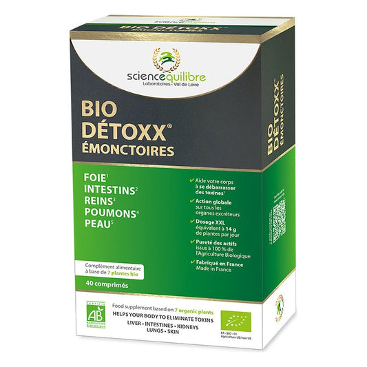 BIO DÉTOXX® Émonctoires - Étui de 40 comprimés sous blister - Science et Equilibre