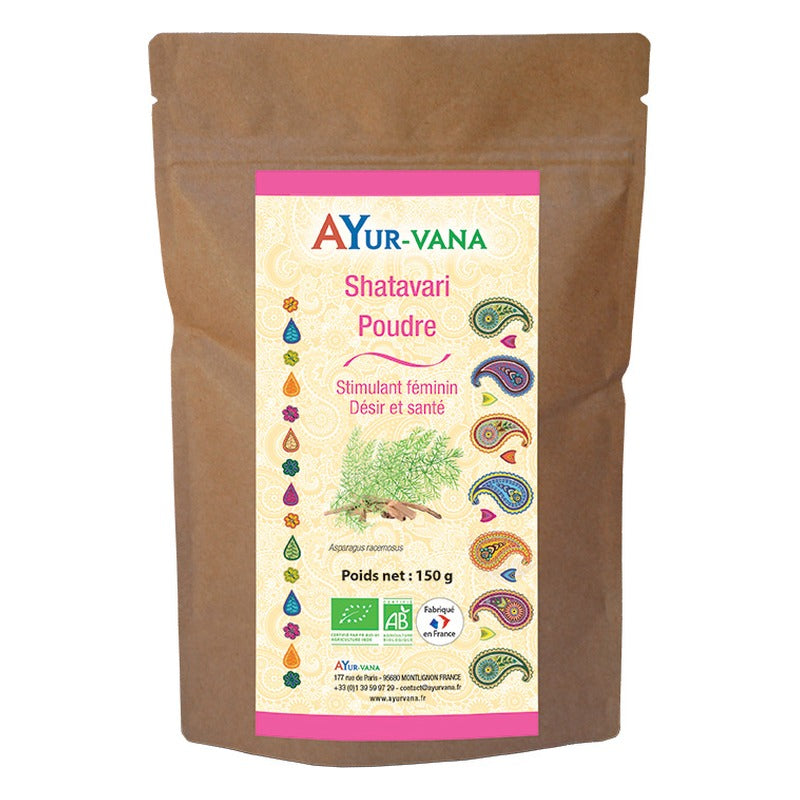 Shatavari - Poudre en Sachet - Bio - Ayur-Vana - 150 g