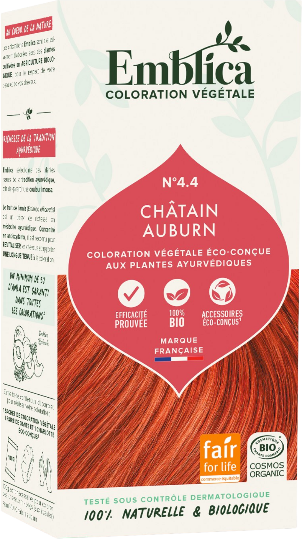 Coloration Végétale - Châtain Auburn - 100 g - Emblica