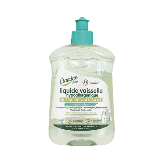 Liquide Vaisselle Hypoallergénique - 500 ml - Ecodétergent - Etamine du Lys