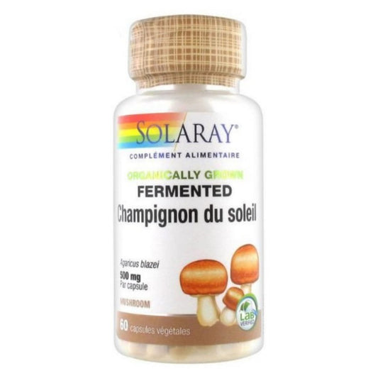 Champignon du Soleil Fermenté - 500 mg - 60 Gélules Végétales - Solaray