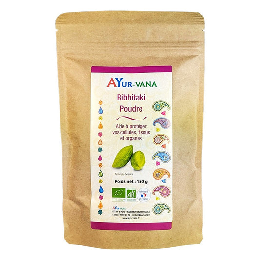 Bibhitaki - Poudre en Sachet - Bio - Ayur-Vana - 150 g