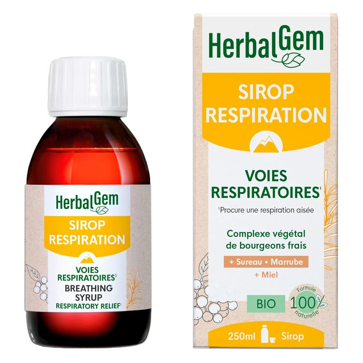 Sirop Respiration - Flacon de 250 ml - Bio - Herbalgem