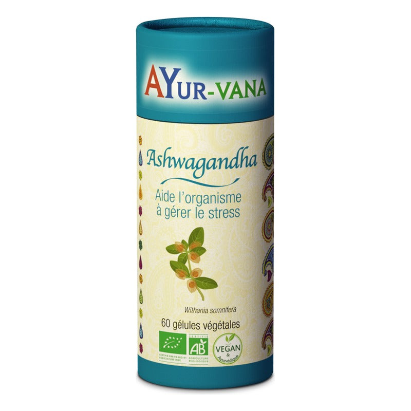 Ashwagandha - Gélules Végétales - Bio - Ayur-Vana - 120 Gélules