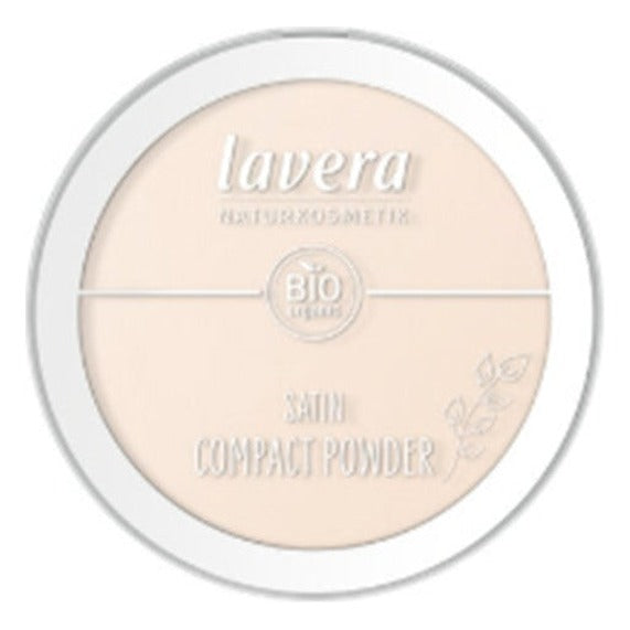 Satin Compact Powder Light 01 - 9,5 g - Lavera