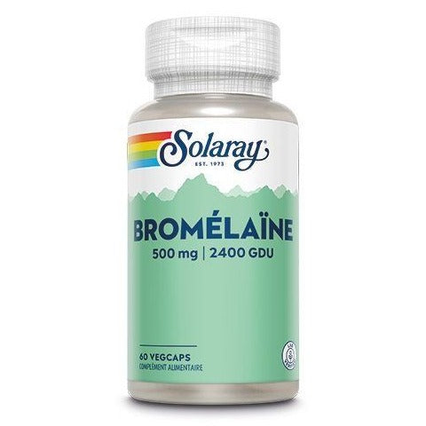 Bromelaïne - 500 mg - 60 Gélules Végétales - Solaray