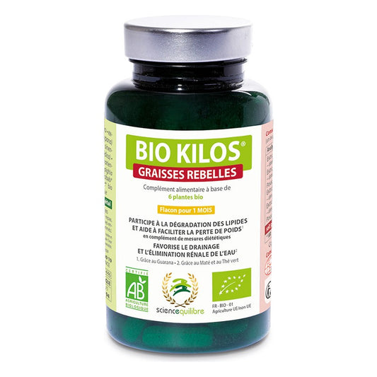 BIO KILOS® Graisses Rebelles - 90 comprimés - Science et Equilibre