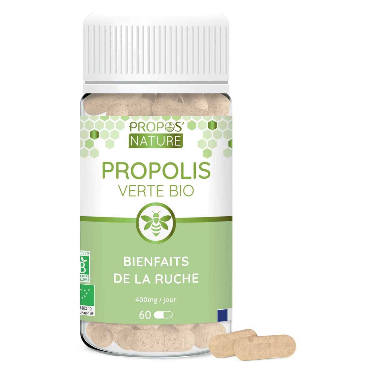 Propolis Verte - 60 Gélules - Bio - Propos'Nature