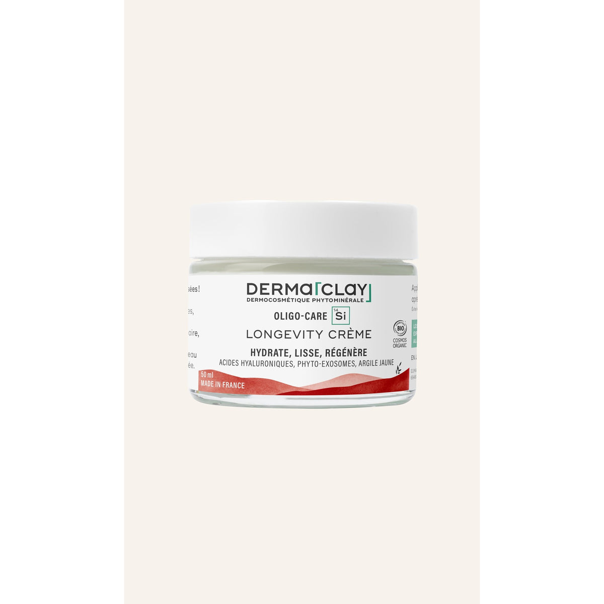 Longevity Crème Oligo-Care - 50 ml - Cosmos Organic - Dermaclay