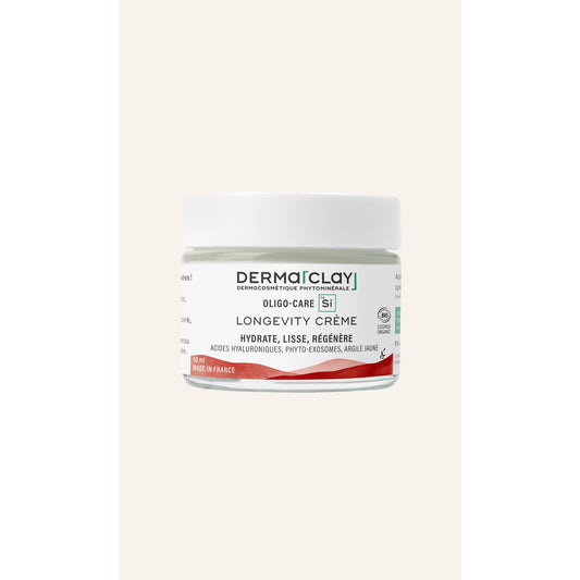 Longevity Crème Oligo-Care - 50 ml - Cosmos Organic - Dermaclay